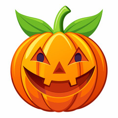 Pumpkin Squash for Halloween and Thanksgiving Flat Color Icon Vector Illustration for Apps, Flat color pumpkin squash icon for Halloween and Thanksgiving, perfect for apps and websites 