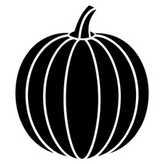 Pumpkin Squash for Halloween and Thanksgiving Flat Color Icon Vector Illustration for Apps, Flat color pumpkin squash icon for Halloween and Thanksgiving, perfect for apps and websites 