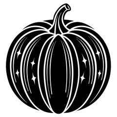 Pumpkin Squash for Halloween and Thanksgiving Flat Color Icon Vector Illustration for Apps, Flat color pumpkin squash icon for Halloween and Thanksgiving, perfect for apps and websites 