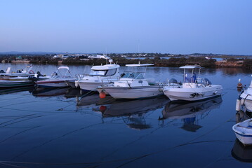 boats in the harbor