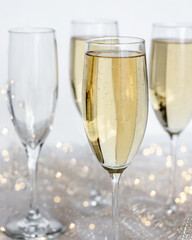 glasses of champagne