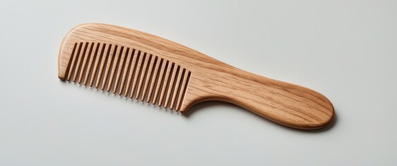 Hair or beard wooden comb separated