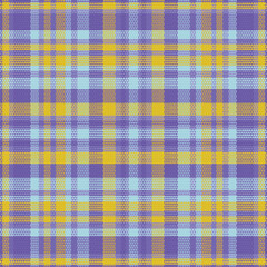 Tartan plaid pattern with texture. Vector illustration.