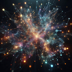 Fototapeta premium Digital Network Connection