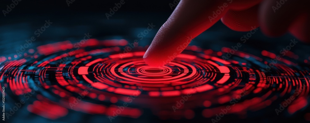 Aufkleber interactive technology demonstration digital interface visual art futuristic environment close-up vi