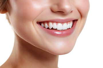 Obraz premium close up of a woman face isolated on transparent background