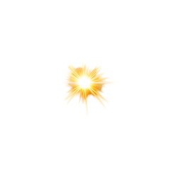Radiant Flare on Clean White Background   and Elegant Design
