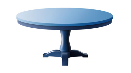 blue table isolated on white background