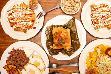 Dominican flat lay composition