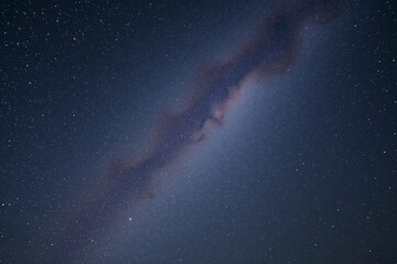 Fototapeta premium Stunning Milky Way Galaxy View with Cosmic Dust and Stars Under a Clear Night Sky