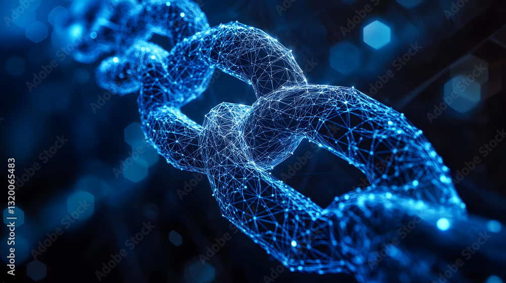 Poster robotics revolutionizing corporate blockchain solutions digital innovations technology hub futuristi