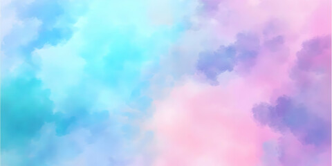 Fototapeta premium Abstract Pastel Cloud Background: Soft Blue and Pink Hues Blend Seamlessly for Dreamy Design