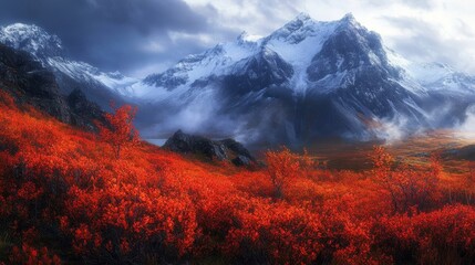 Fototapeta premium Vibrant Autumn Landscape