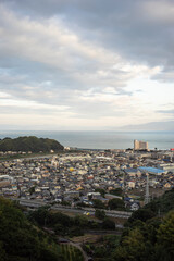 Fototapeta premium 静岡県静岡市清水区興津の街並み