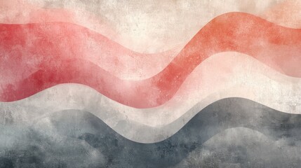 Abstract painted wave design showing layers and textured finish detail