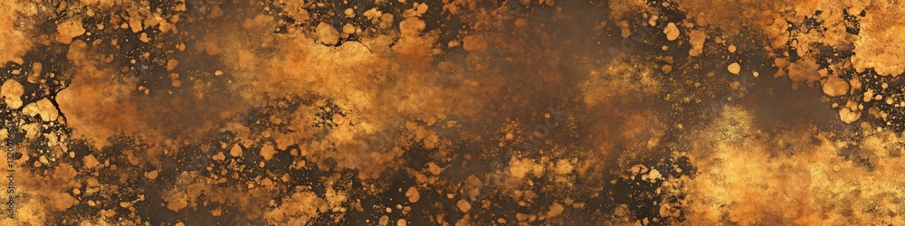 Poster seamless copper and brass textured abstract background featuring a blend of warm orange and brown hu