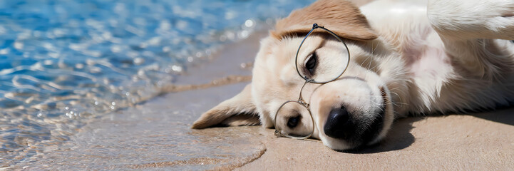 Dog days of summer illustration