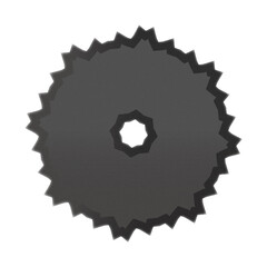 silver vector icon medal isolated on white background