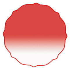 Vibrant  RedGradient Glass Icon – Glossy and Versatile Symbol for Modern Design
