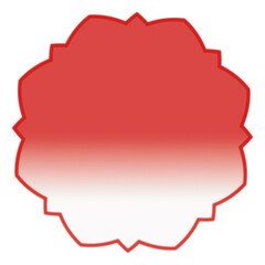 abstract red icon with gradient