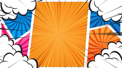 Set of comic speech bubbles in pop art style