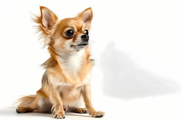 Obraz premium chihuahua puppy on white background