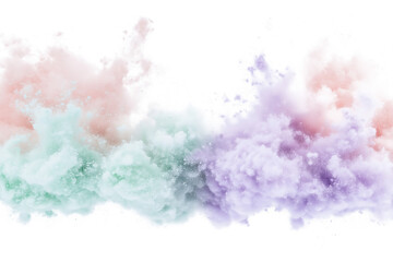 Fototapeta premium Colorful Clouds of An Airy Abstract Design with Gentle Hues