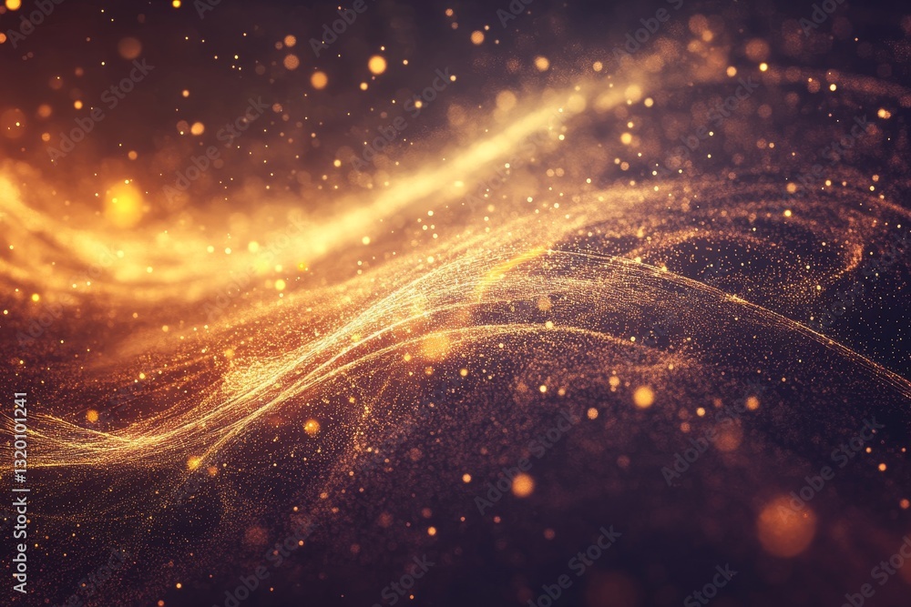 Aufkleber shimmering particles create beautiful abstract background texture