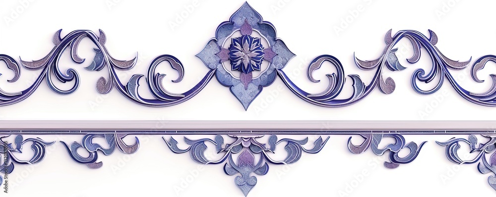 Poster elegant border design with floral and scrollwork elements for backgrounds