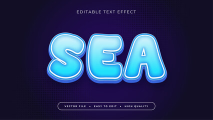 Editable sea text effect