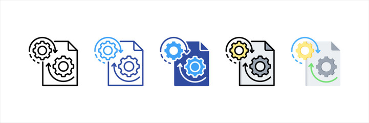 Preprocessing Multi Style Icon Set