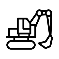 excavator vector illustration