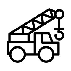 crane and truck