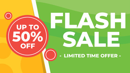 Flash sale background up to 50%