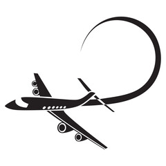 Airplane logo vector illustration