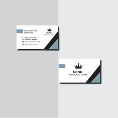 Modern and Minimalist Business card Design.