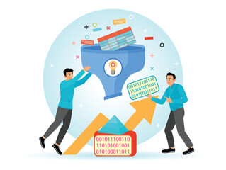 Machine Learning Concept. Enthusiasts Embrace the Potential of Machine Learning.