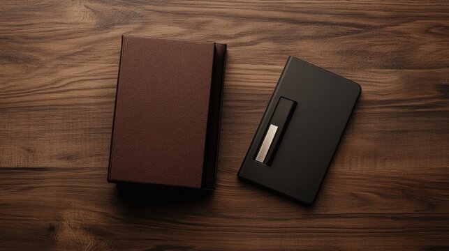 Elegant stationery set showcasing modern design and classic textures