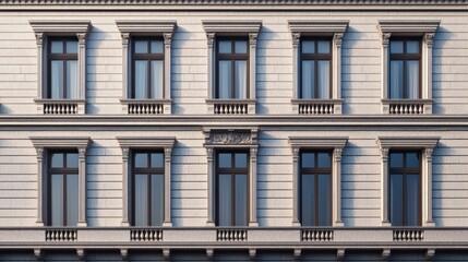 Obraz premium Architectural mastery historical building facade urban environment detailed rendering gigapixel quality