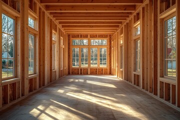 Construction of Wooden Trusses in Nordic Minimalist Style