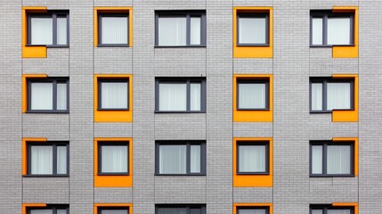 Obraz premium Close-up of innovative urban housing design dynamic architecture in a modern gigapixel cityscape