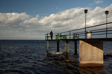 Obraz premium pier at sunset