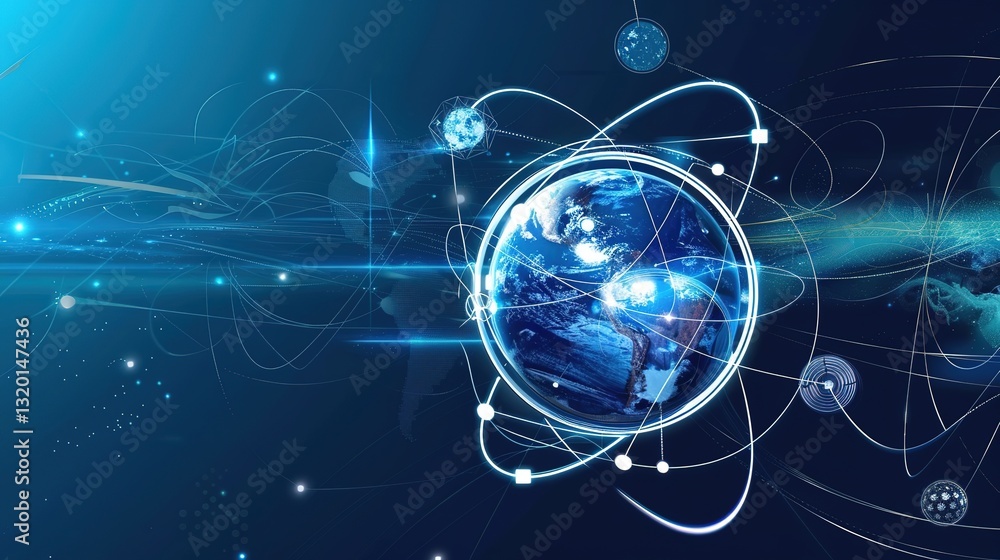 Wall mural modern_science_design_scientific_and_technological