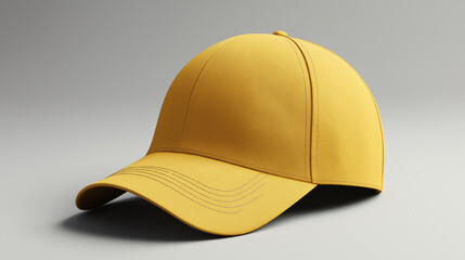 Fototapeta premium mockup realistic yellow stylish cap