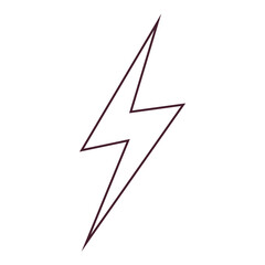 Lightning bolt symbol representing thunderstorms, electricity, and powerful weather events. Perfect for forecasts, meteorology, and energy related designs.