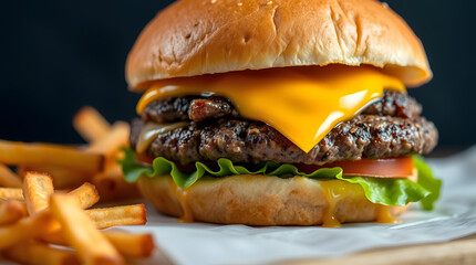 Delicious fresh Cheeseburger