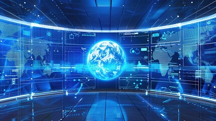 Fintech_Future_Technology_Network_Technology_Blue