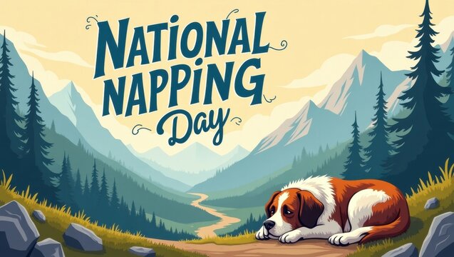 Celebrate national napping day take a relaxing break to enjoy napping in nature's calm environment