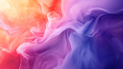 Fototapeta premium Vibrant fluid ink abstract background with merging colors and soft swirls