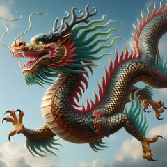 Fototapeta premium the mythical chinese dragon 44